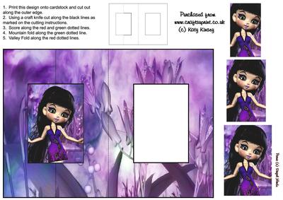 Lucy Foldback Card with Simple Pyramage