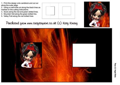 Heidi Square Foldback Card