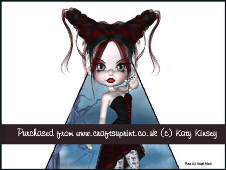 Beautiful Belladonna 3D Stand Up Pyramid Card Kit