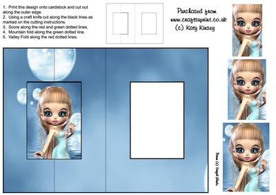 Lorna Foldback Card with Simple Pyramage