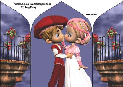 Romeo and Juliet Gatefold Card