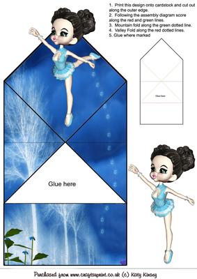 Betsy Ballerina Pop Up Spring Card
