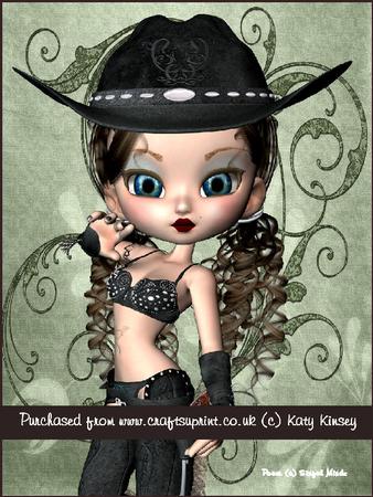 Cody Cowgirl A4 Tunnel Card Kit
