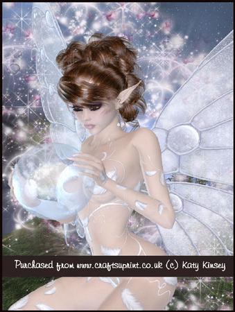 Crystal Gazing Fairy A4 Tunnel Card Kit