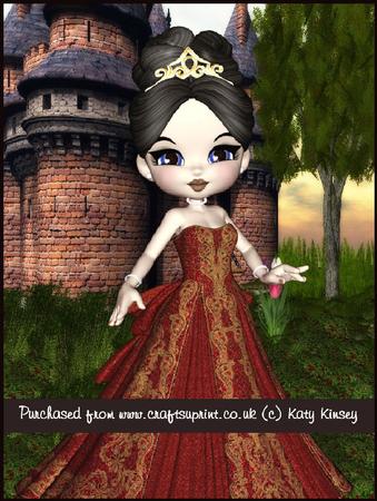 Princess Caelia in Burgundy A4 Pyramage Kit