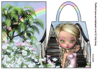 Over the Rainbow Handbag Card