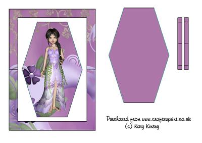 Elf Princess in Lilac Flip Card Sheet