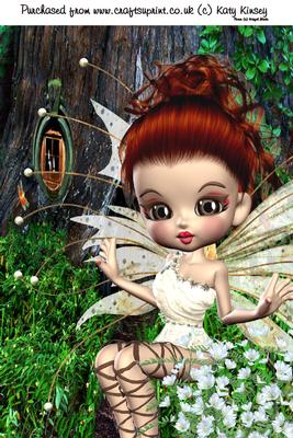 Maisies Fairy Hideaway A4 Card Front 2