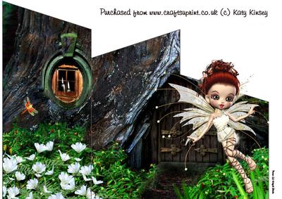 Maisies Fairy Hideaway Cascade Card