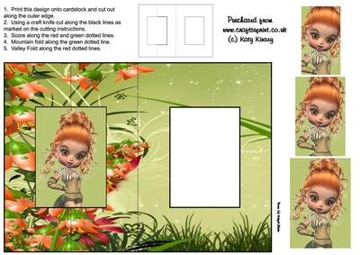 Eve Foldback Card with Simple Pyramage