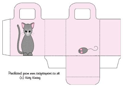 Cute Cat and Mouse Gift Bag