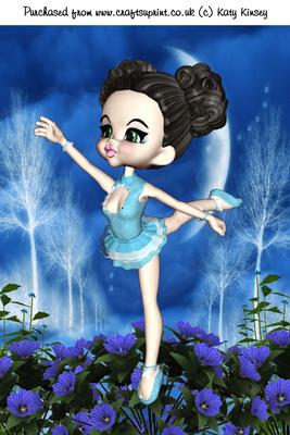Betsy Ballerina A4 Card Front