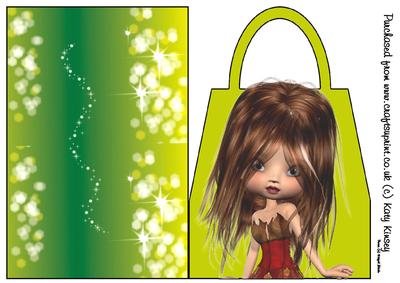 Christmas Elf Magic Handbag Card