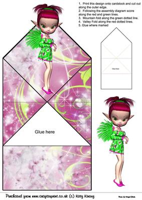 Wilma Fairy Pop Up Spring Card