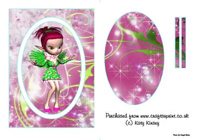 Wilma Fairy Flip Card Sheet