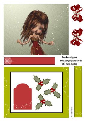Christmas Elf Magic Shaker Card