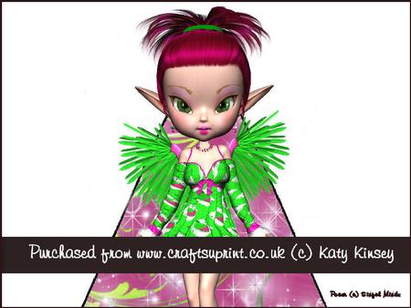 Wilma Fairy 3D Stand Up Pyramid Card Kit