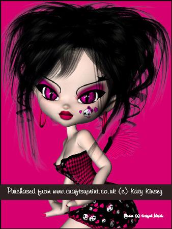 Rock and Roll Fairy A4 Tunnel Card Kit