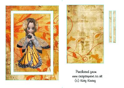 Blossom Fairy in Yellow Flip Card Sheet