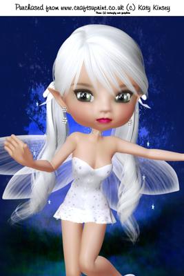 Crystal Fairy A4 Card Front #2