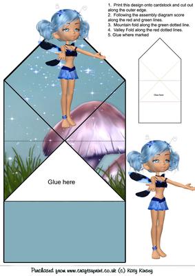 Brigit Fairy Pop Up Spring Card