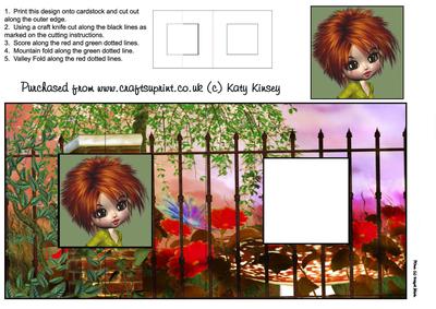 Hannah Square Foldback Card