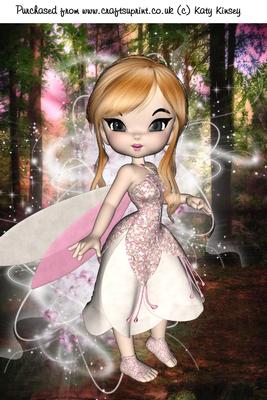 Lacey Fairy A4 Card Front