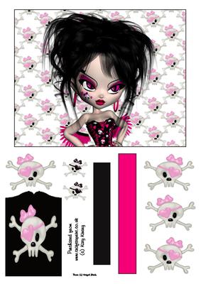 Rock and Roll Fairy Shaker Card