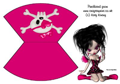 Rock and Roll Fairy Over the Top Wobble Card