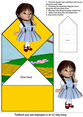 Dorothy Wizard of Oz Pop Up Spring Card