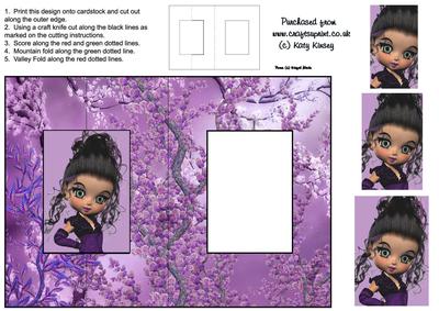 Sammie Foldback Card with Simple Pyramage