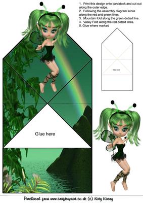 Kiaragh Fairy Pop Up Spring Card