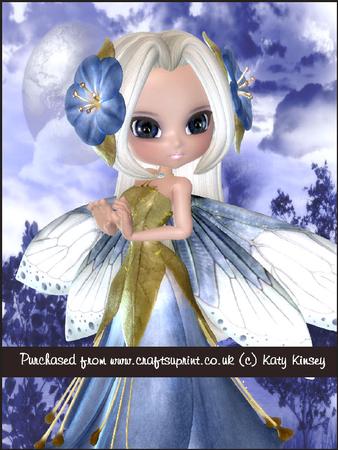Blossom Fairy in Blue A4 Tunnel Card Kit