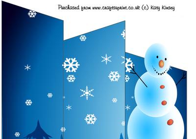 Frosty the Snowman Cascade Card