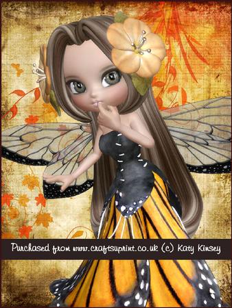 Blossom Fairy in Yellow A4 Pyramage Card Kit