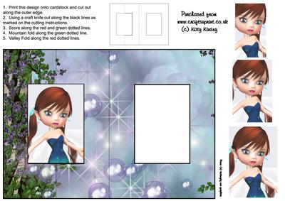 Starlight Fairy Foldback Card with Simple Pyramage