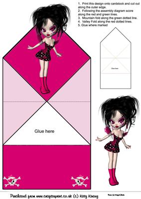 Rock and Roll Fairy Pop Up Spring Card