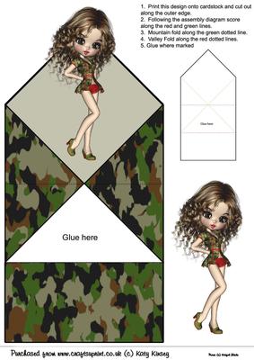 Forces Sweetheart Pop Up Spring Card