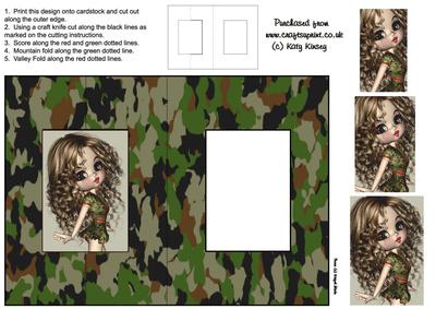 Forces Sweetheart Foldback Card with Simple Pyramage