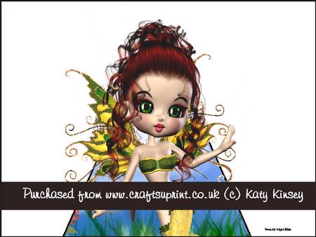 Sunshine Fairy 3D Stand Up Pyramid Card Kit