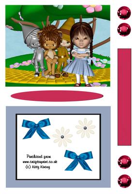 Dorothy Wizard of Oz Shaker Card
