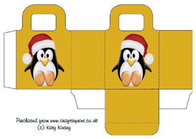 Percy Penguin Christmas Gift Bag