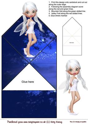 Crystal Fairy Pop Up Spring Card