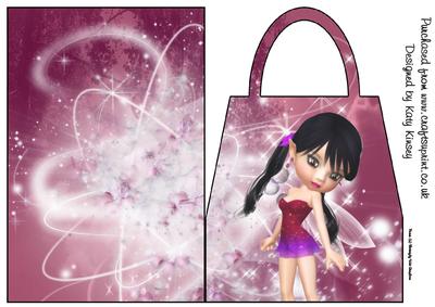 Adele Fairy Handbag Card