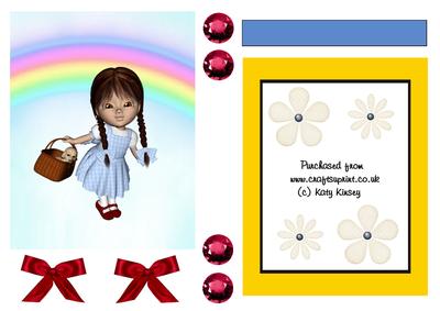 Dorothy Wizard of Oz Shaker Card 2