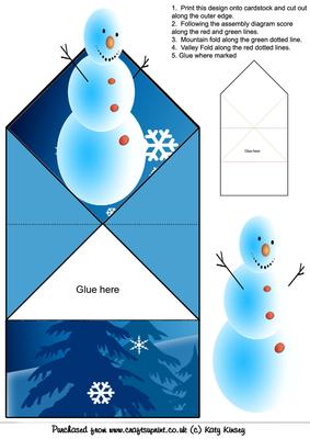 Frosty the Snowman Pop Up Spring Card