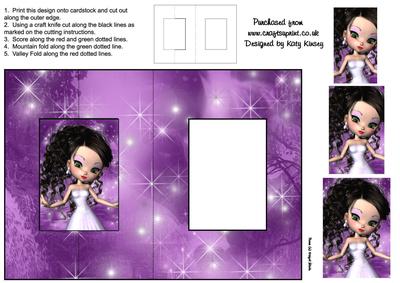 Ashley Foldback Card with Simple Pyramage