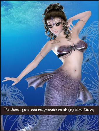 Graceful Mermaid A4 Pyramage Card Kit