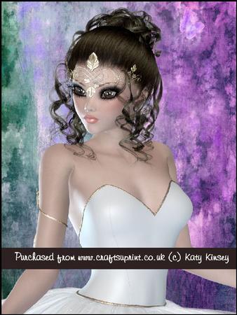 Beautiful Ballerine in White A4 Tunnel Card Kit