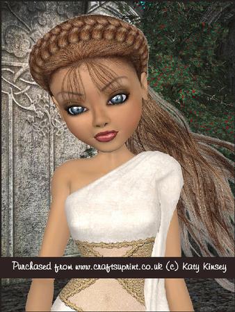 Dark Haired Goddess A5 Pyramage Card Kit